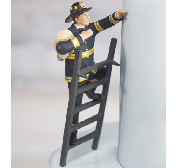 To the Rescue Fireman Groom Figurine