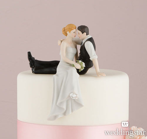 The Look of Love Bride &amp; Groom Cake Topper