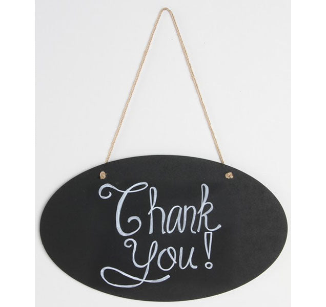 Oval Chalkboard Sign