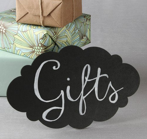 Cloud Chalkboard Sign with Easel