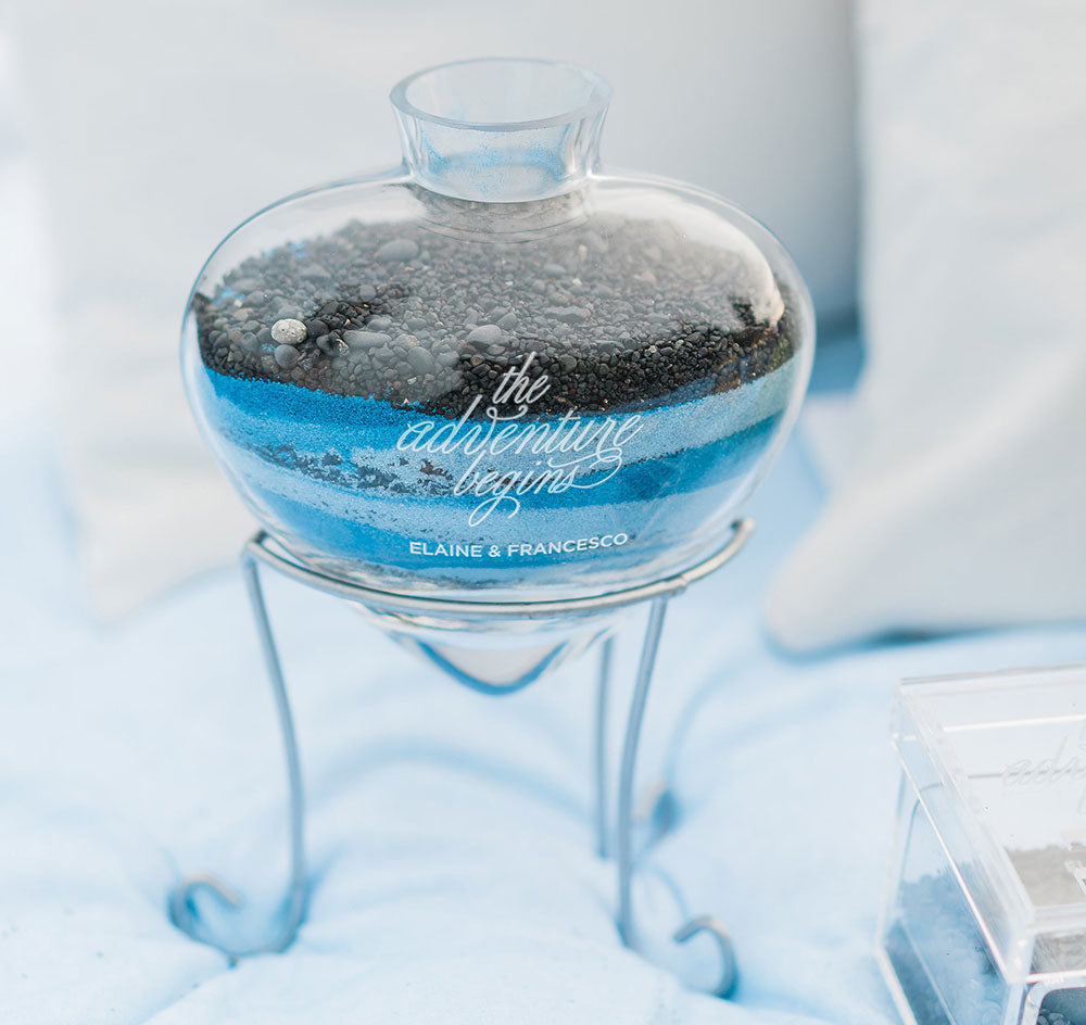 The Adventure Begins Heart Shaped Sand Ceremony Set