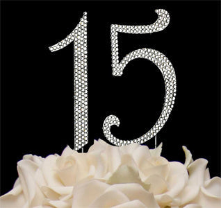 Quinceanera Swarovski Crystal Cake Top