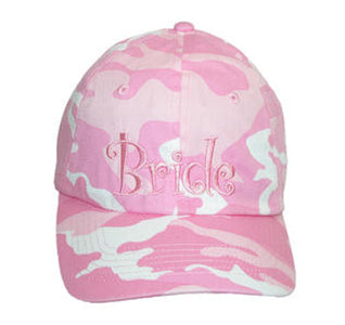 Pink Camouflage Bride&#39;s Hat