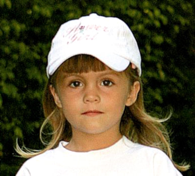Flower Girl Embroidered Cap