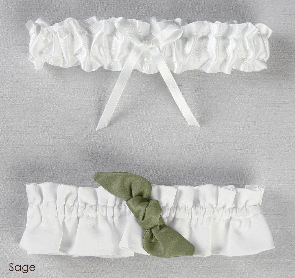Love Knot in Color Wedding Garter Set