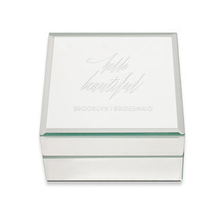 Hello Beautiful Mirror Jewelry Box