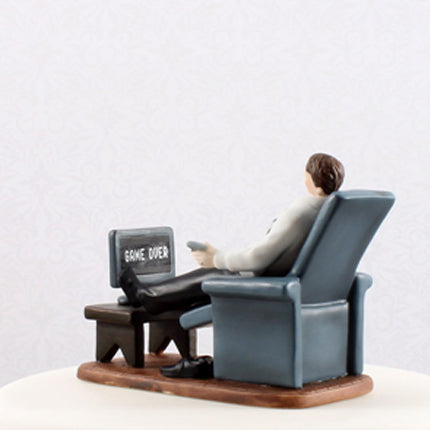 Couch Potato Groom Figurine
