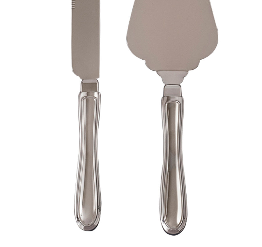 Personalized Chrome Wedding Server Set