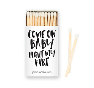 Personalized Matchbox - Light My Fire - Pack of 50