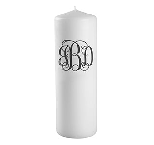 Monogram Wedding Unity Candle
