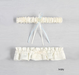 Monogram Wedding Garter Set