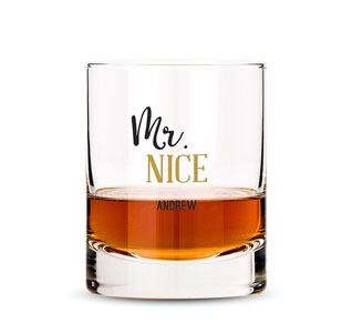 Personalized Whiskey Glass - Mr. Nice