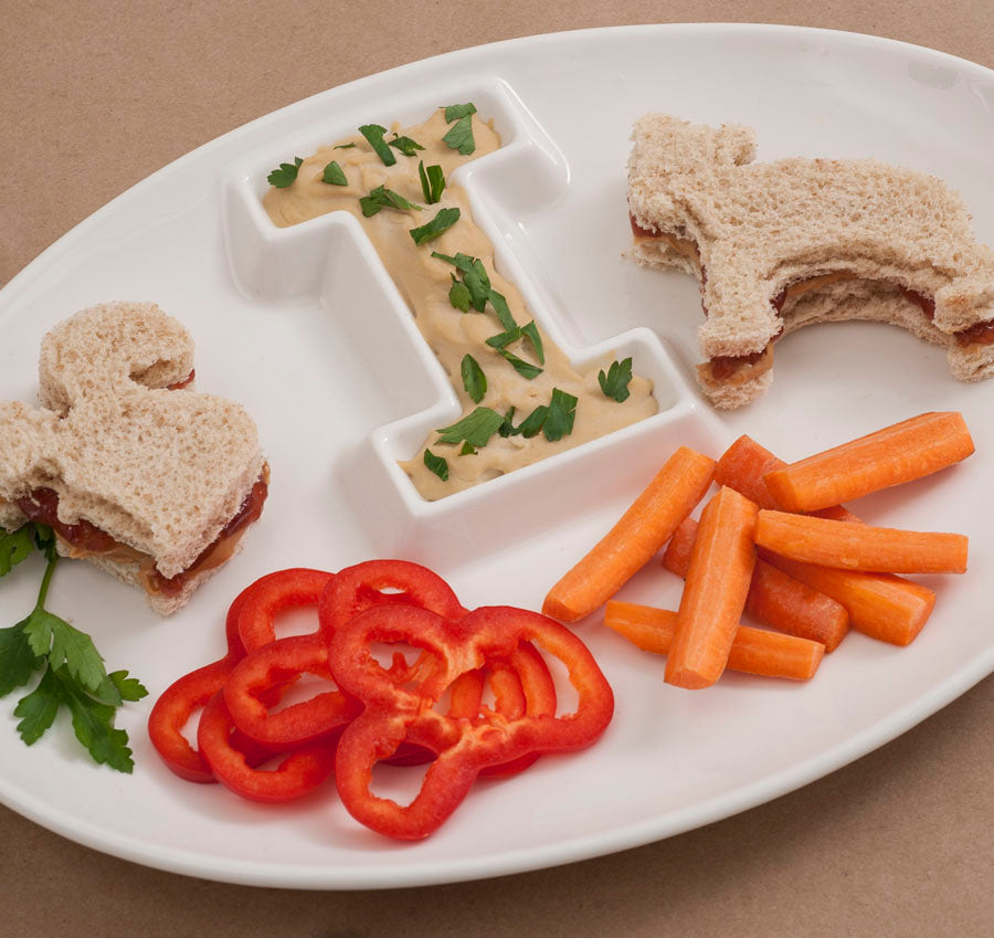 Porcelain Letter Platter A-Z