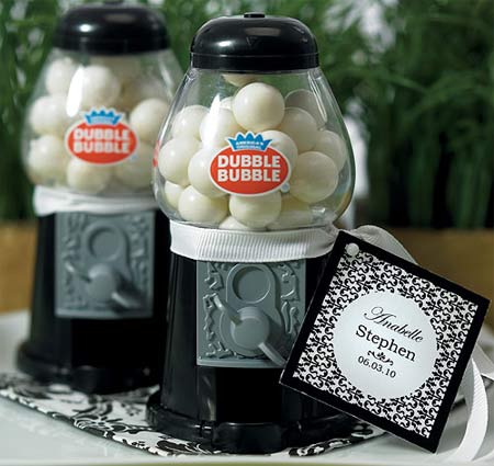 Classic Black Gumball Machine Favor