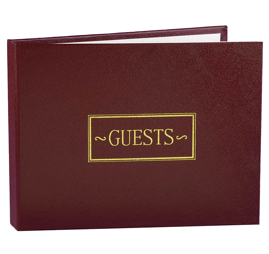 Burgundy Guest Book