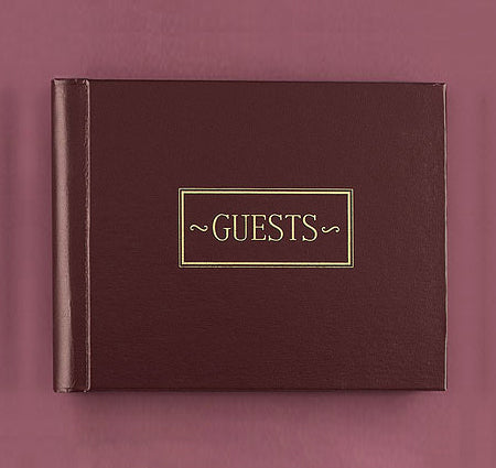 Burgundy Guest Book