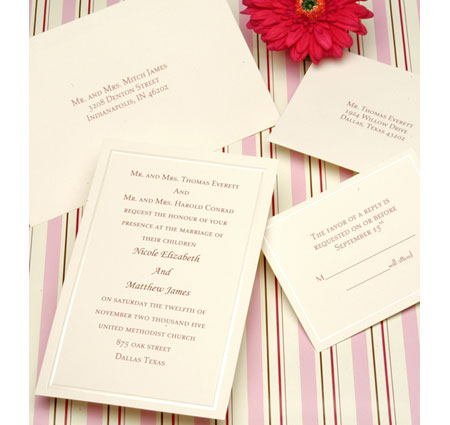 Pearl Ivory Invitation Kit (50 Count)