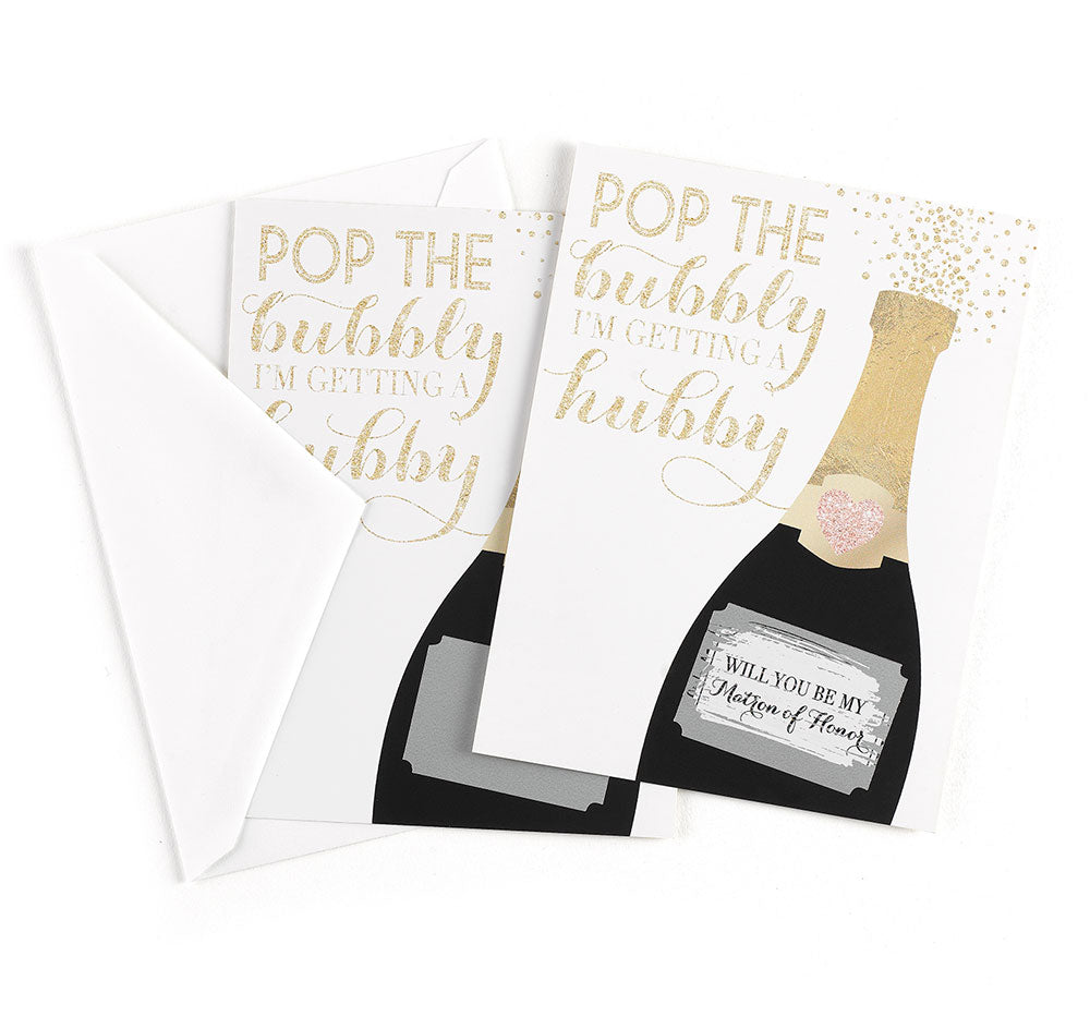 Champagne Scratch Off Card - Will You Be My Matron of Honor