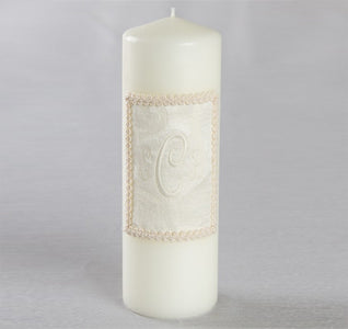 Brocade Monogram Unity Candle
