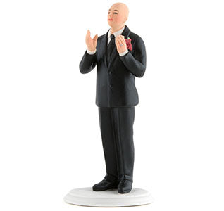 Light Skin Tone Bald Groom