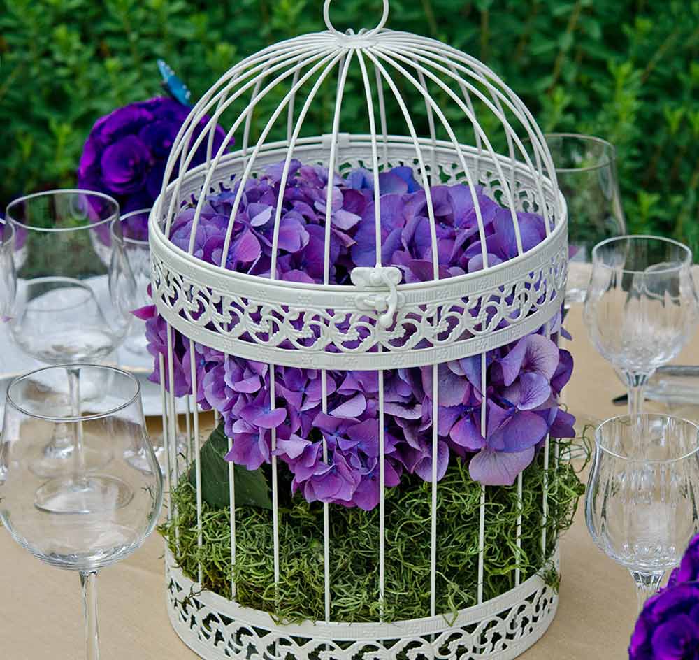 Ivory Birdcage Wedding Card Holder