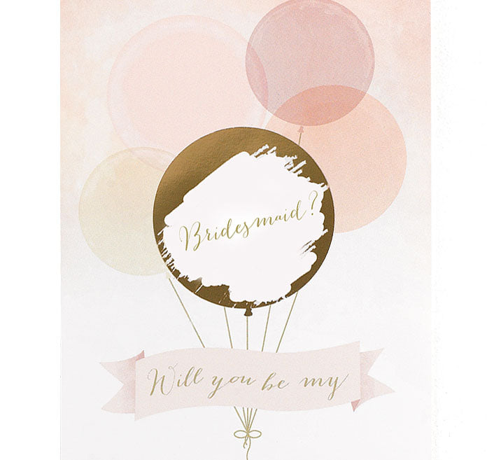Pop the Question Scratch Off Card - Bridesmaid
