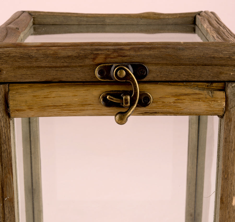 Rustic Glass Wish Box Card Holder