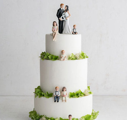 Mr. &amp; Mrs. Ampersand Bride &amp; Groom Cake Topper