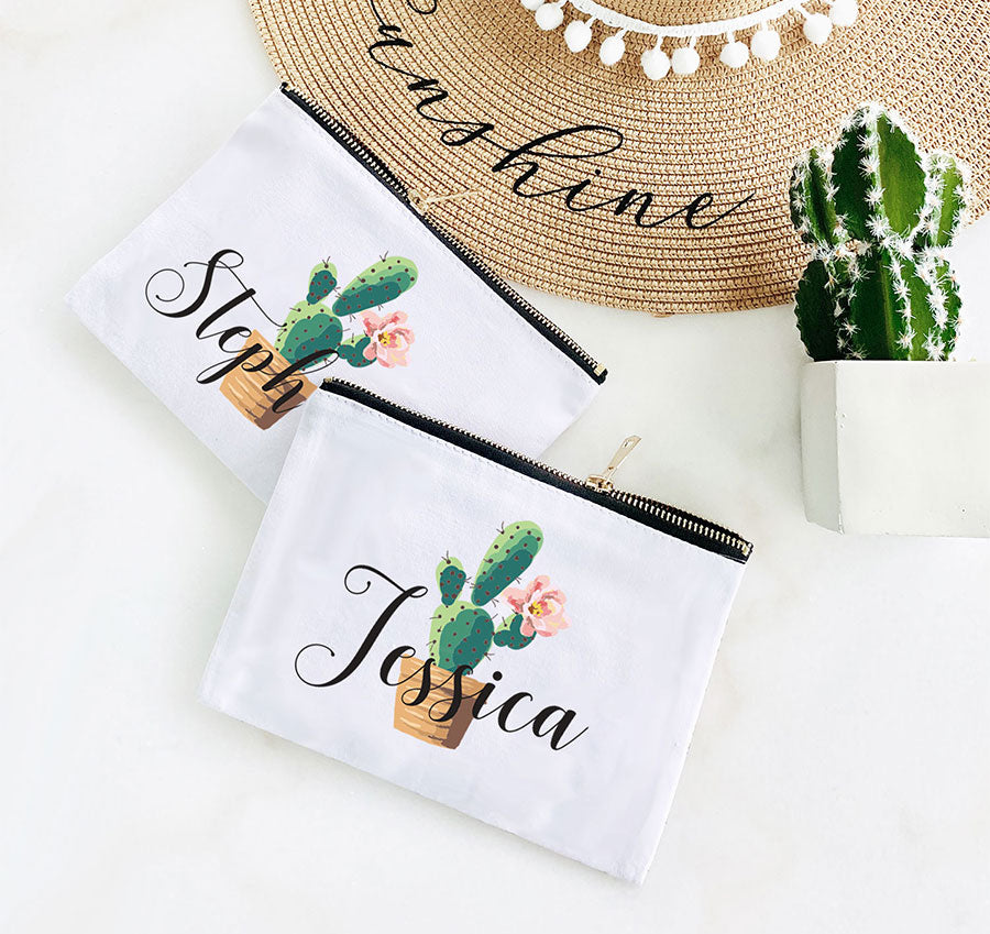 Personalized Bridesmaid Fiesta Cosmetic Bag