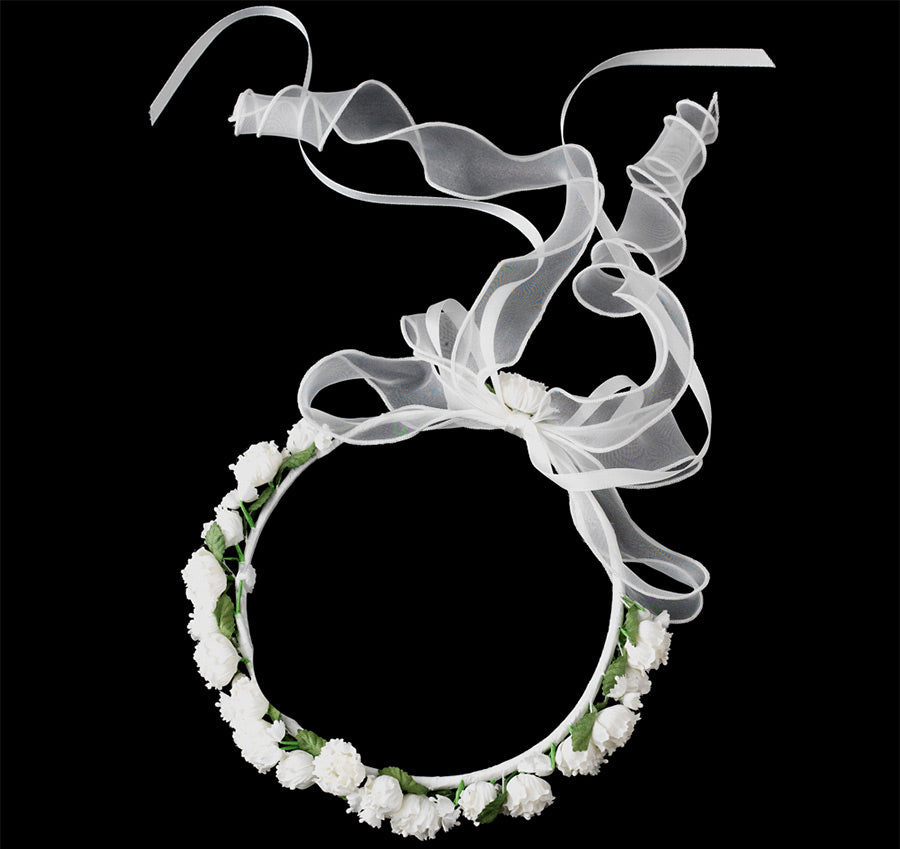 Royal Wedding Inspired Flower Girl Hair Wreath