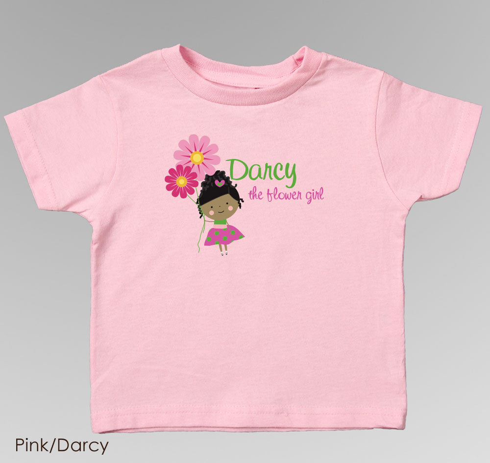 Flower Girl T-Shirt - Personalized