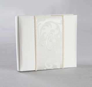 Brocade Monogram Wedding Album