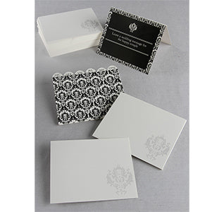 Damask Wedding Wish Cards